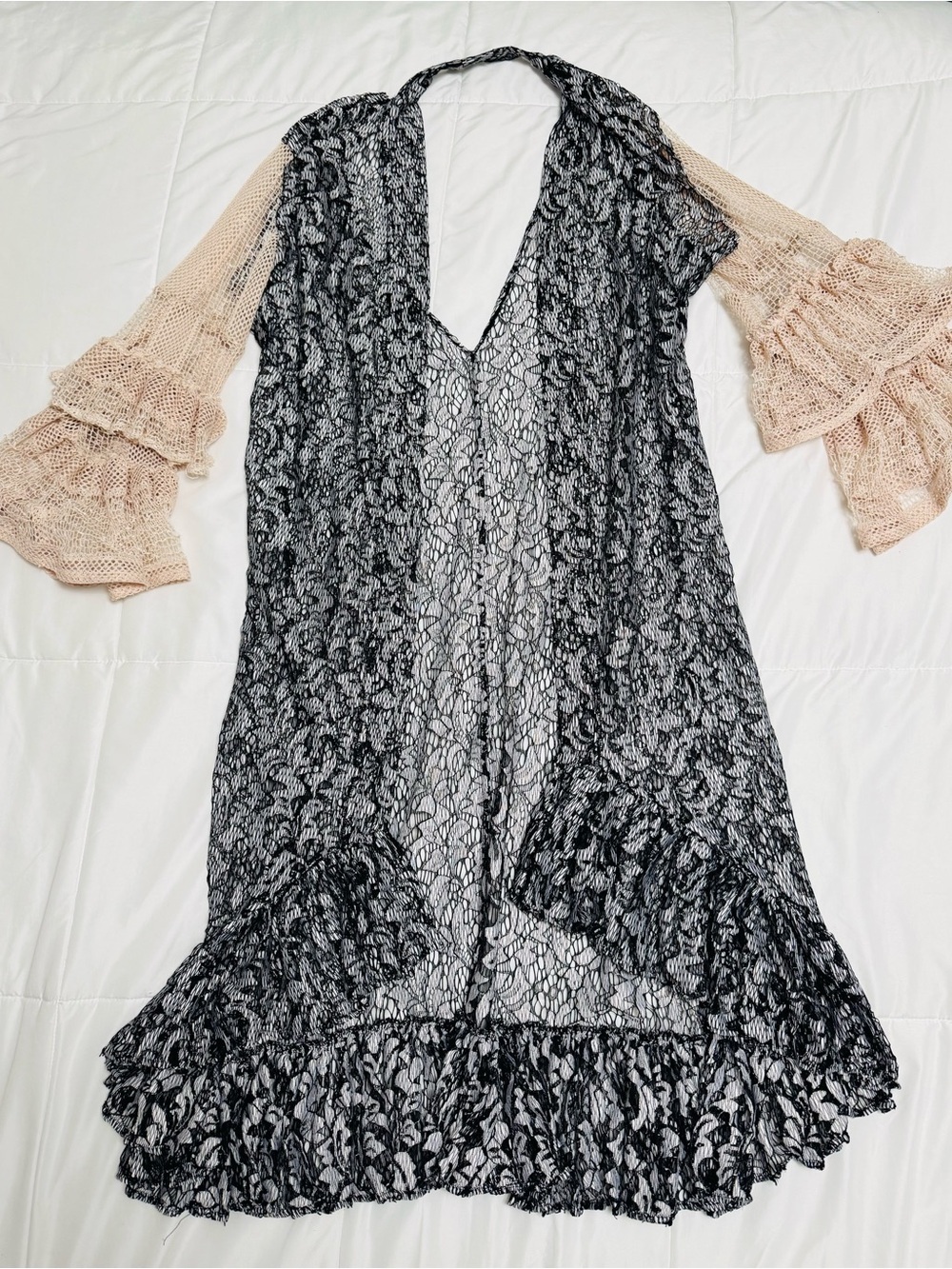 ORIGAMI TYPE DUSTER lace
CARDIGAN KIMONO wrap
SEXY stunning crochet lace